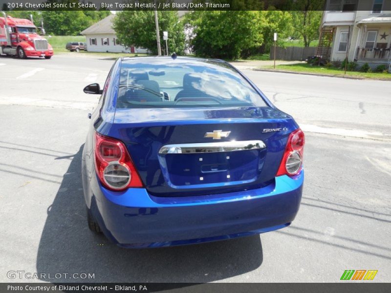 Blue Topaz Metallic / Jet Black/Dark Titanium 2014 Chevrolet Sonic LT Sedan
