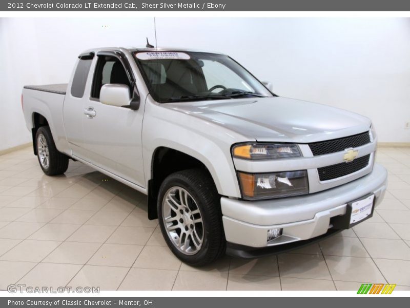 Sheer Silver Metallic / Ebony 2012 Chevrolet Colorado LT Extended Cab