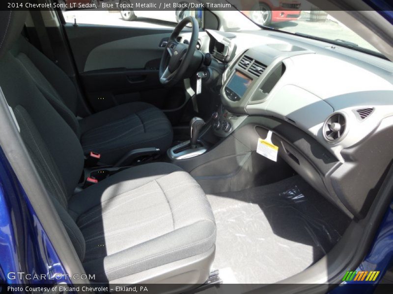 Blue Topaz Metallic / Jet Black/Dark Titanium 2014 Chevrolet Sonic LT Sedan