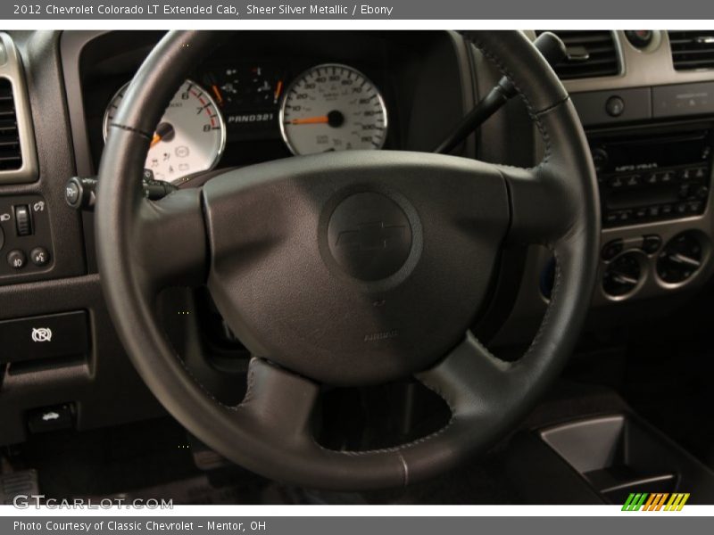 Sheer Silver Metallic / Ebony 2012 Chevrolet Colorado LT Extended Cab