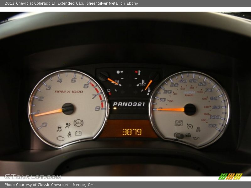 Sheer Silver Metallic / Ebony 2012 Chevrolet Colorado LT Extended Cab