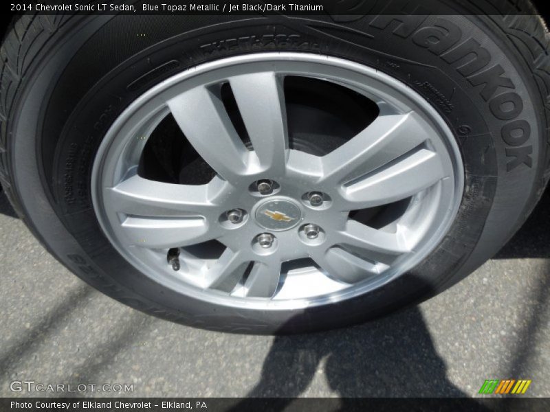 Blue Topaz Metallic / Jet Black/Dark Titanium 2014 Chevrolet Sonic LT Sedan