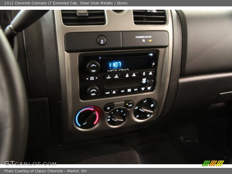 Sheer Silver Metallic / Ebony 2012 Chevrolet Colorado LT Extended Cab