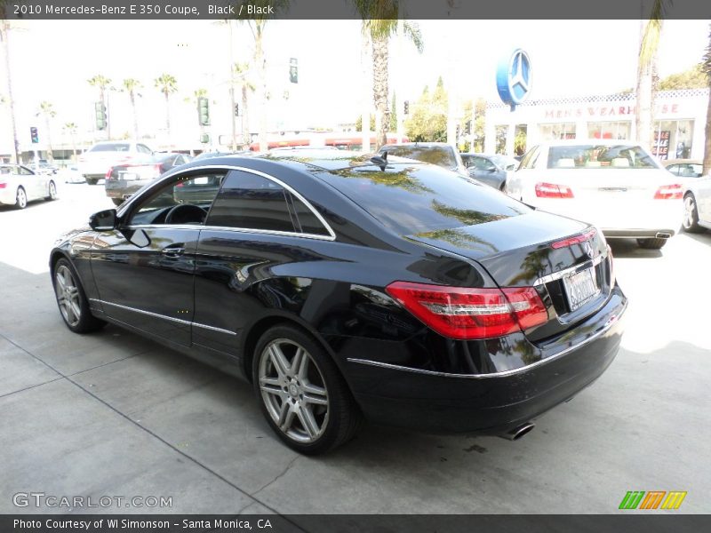 Black / Black 2010 Mercedes-Benz E 350 Coupe