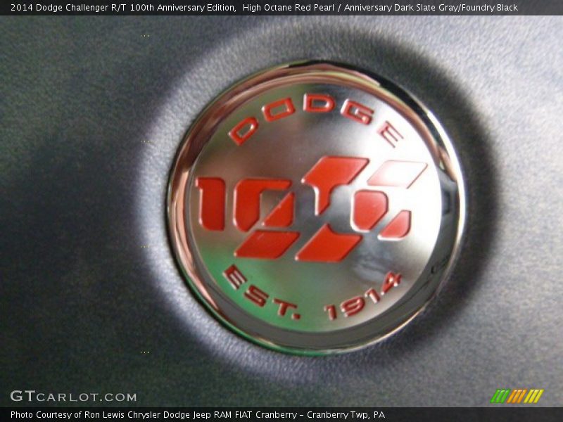 High Octane Red Pearl / Anniversary Dark Slate Gray/Foundry Black 2014 Dodge Challenger R/T 100th Anniversary Edition