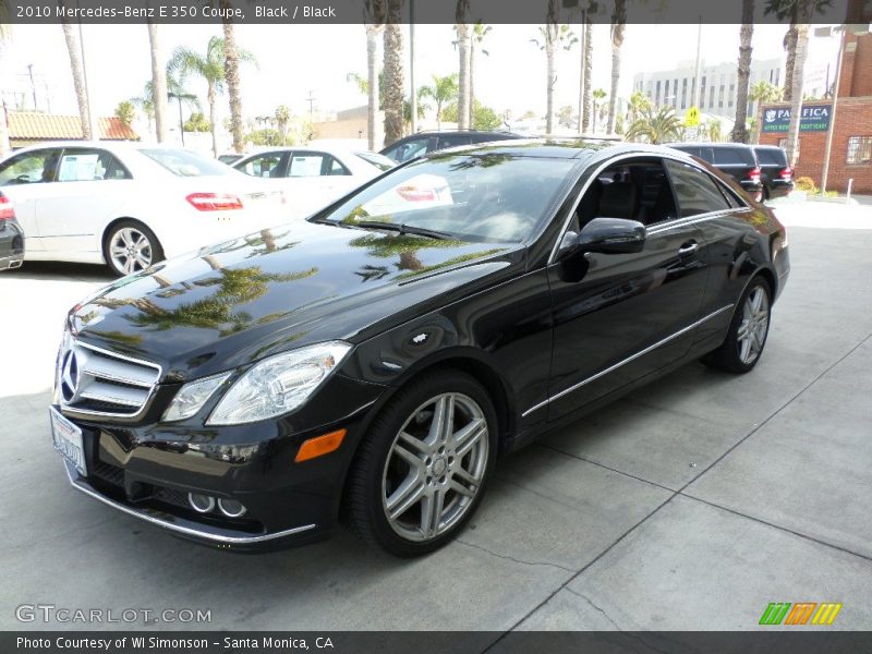 Black / Black 2010 Mercedes-Benz E 350 Coupe