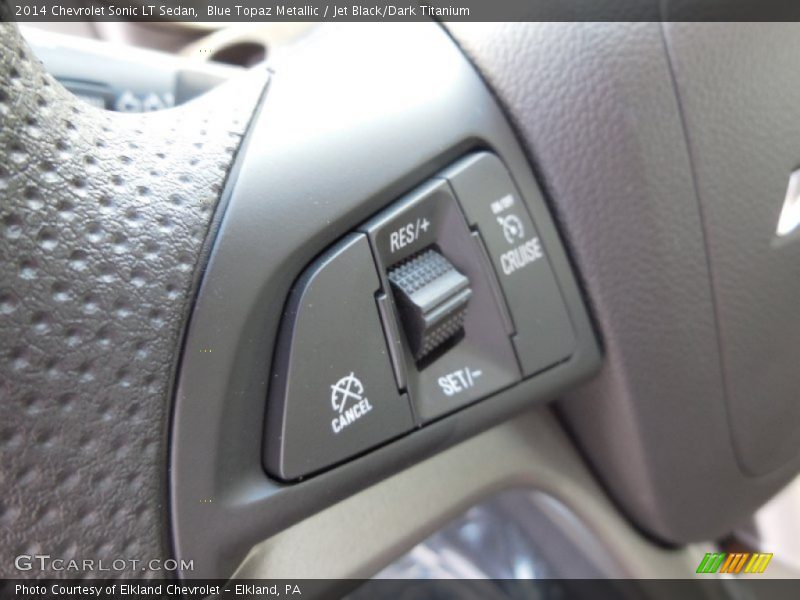 Blue Topaz Metallic / Jet Black/Dark Titanium 2014 Chevrolet Sonic LT Sedan