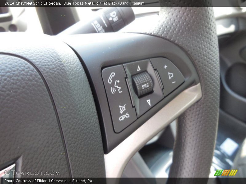 Blue Topaz Metallic / Jet Black/Dark Titanium 2014 Chevrolet Sonic LT Sedan