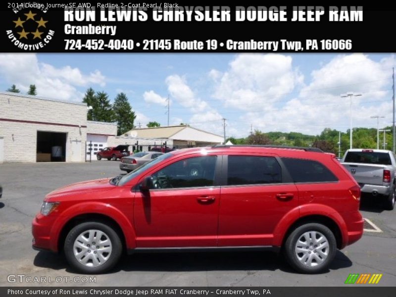 Redline 2-Coat Pearl / Black 2014 Dodge Journey SE AWD