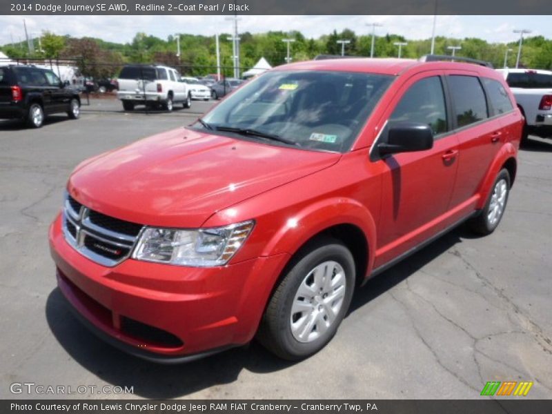 Redline 2-Coat Pearl / Black 2014 Dodge Journey SE AWD