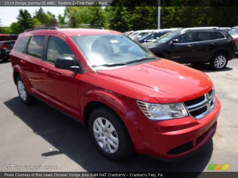 Redline 2-Coat Pearl / Black 2014 Dodge Journey SE AWD