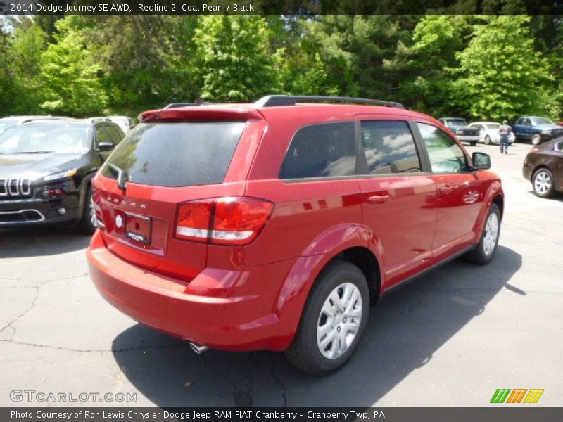 Redline 2-Coat Pearl / Black 2014 Dodge Journey SE AWD