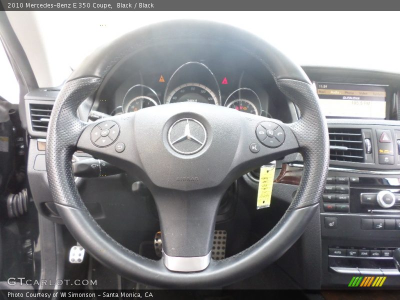 Black / Black 2010 Mercedes-Benz E 350 Coupe