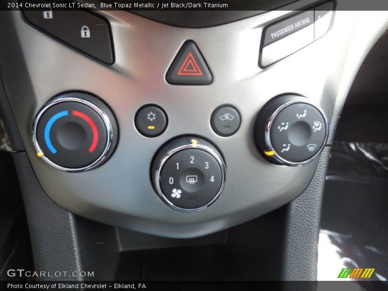 Blue Topaz Metallic / Jet Black/Dark Titanium 2014 Chevrolet Sonic LT Sedan