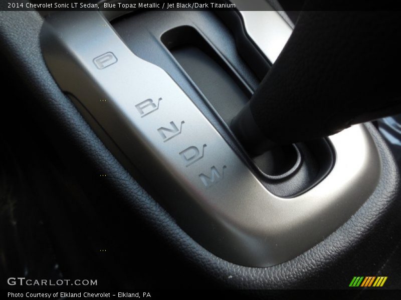 Blue Topaz Metallic / Jet Black/Dark Titanium 2014 Chevrolet Sonic LT Sedan