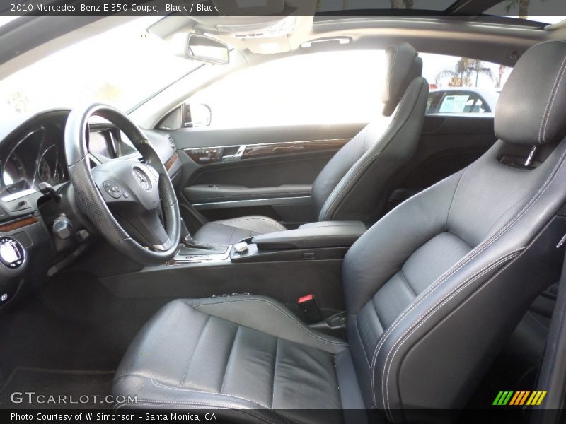 Black / Black 2010 Mercedes-Benz E 350 Coupe