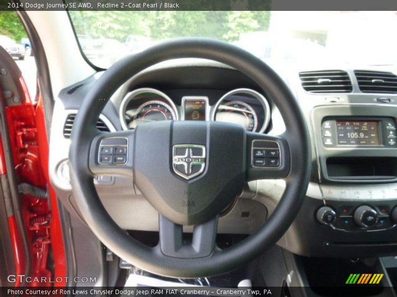 Redline 2-Coat Pearl / Black 2014 Dodge Journey SE AWD