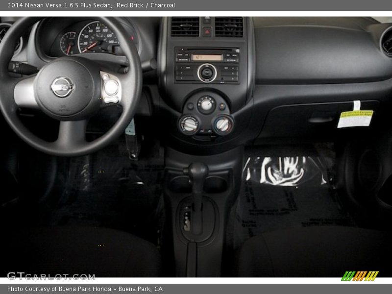 Red Brick / Charcoal 2014 Nissan Versa 1.6 S Plus Sedan