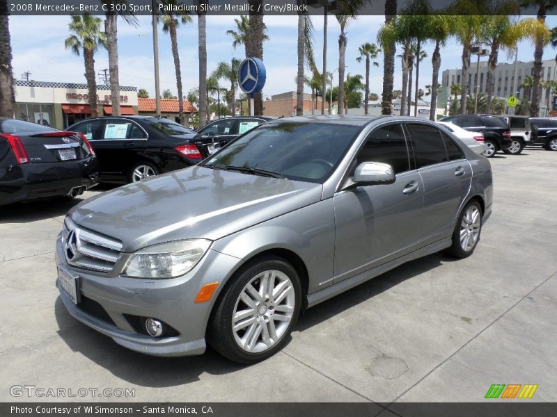 Palladium Silver Metallic / Grey/Black 2008 Mercedes-Benz C 300 Sport