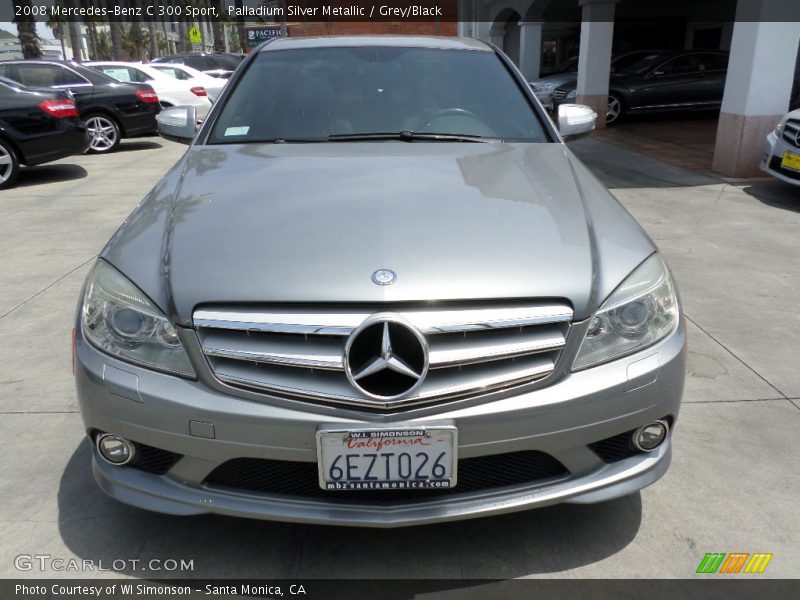 Palladium Silver Metallic / Grey/Black 2008 Mercedes-Benz C 300 Sport