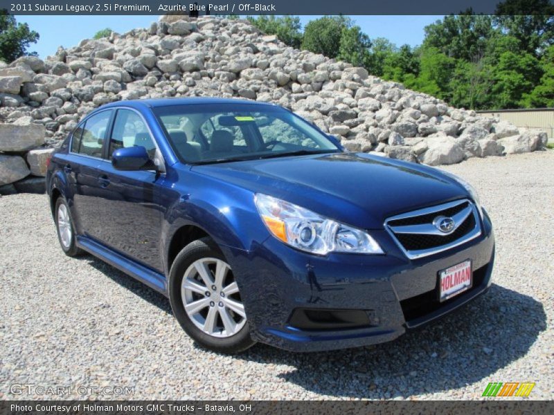 Azurite Blue Pearl / Off-Black 2011 Subaru Legacy 2.5i Premium