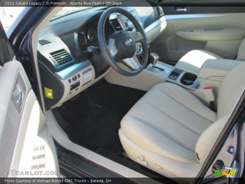 Azurite Blue Pearl / Off-Black 2011 Subaru Legacy 2.5i Premium