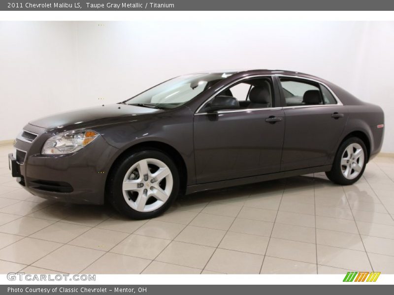 Taupe Gray Metallic / Titanium 2011 Chevrolet Malibu LS