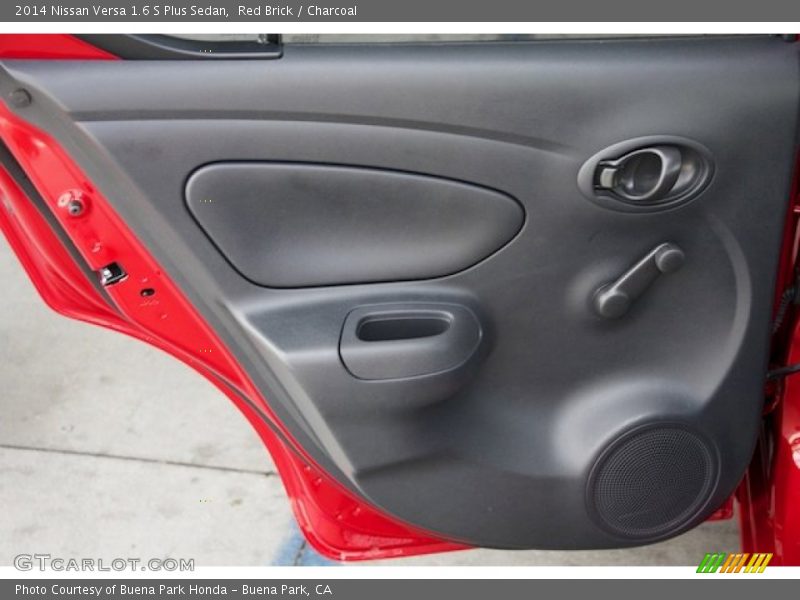 Red Brick / Charcoal 2014 Nissan Versa 1.6 S Plus Sedan