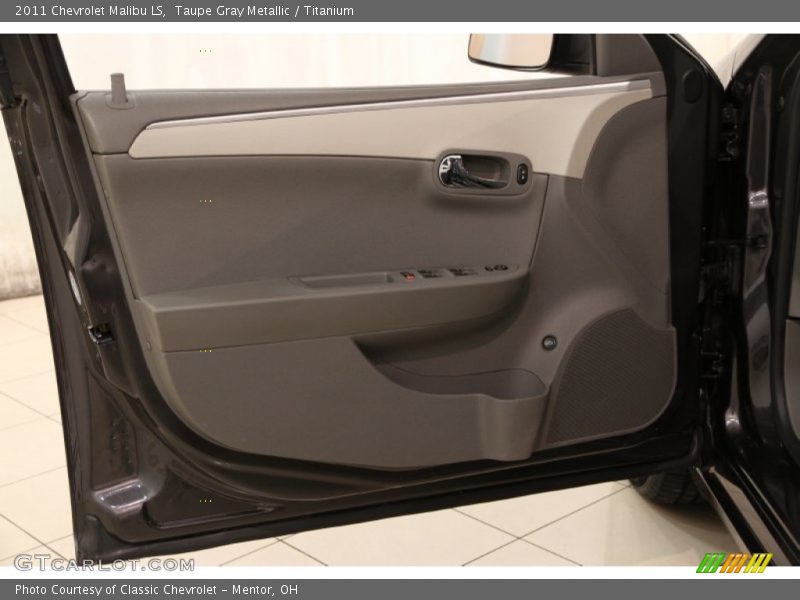 Taupe Gray Metallic / Titanium 2011 Chevrolet Malibu LS