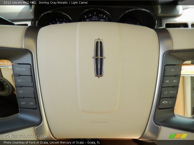 Sterling Gray Metallic / Light Camel 2012 Lincoln MKZ FWD