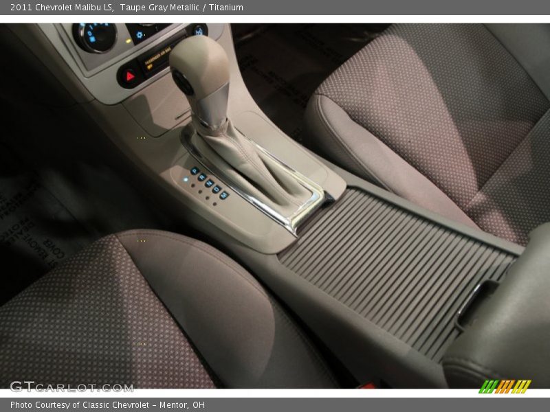 Taupe Gray Metallic / Titanium 2011 Chevrolet Malibu LS