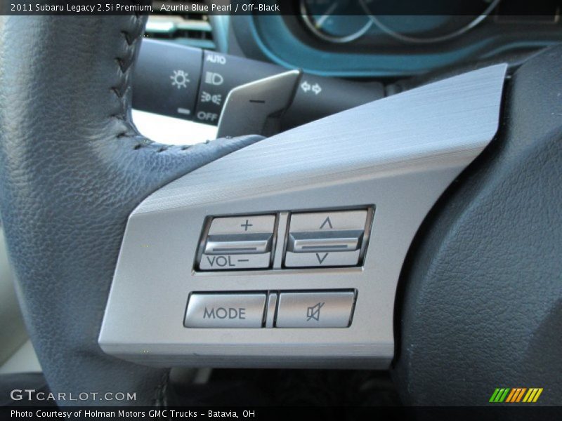 Azurite Blue Pearl / Off-Black 2011 Subaru Legacy 2.5i Premium