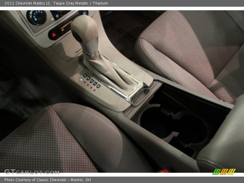 Taupe Gray Metallic / Titanium 2011 Chevrolet Malibu LS