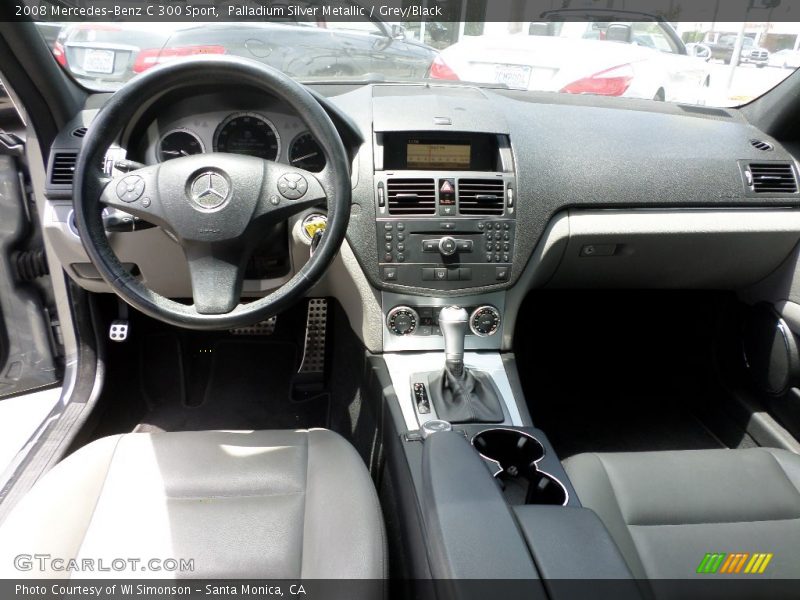 Palladium Silver Metallic / Grey/Black 2008 Mercedes-Benz C 300 Sport