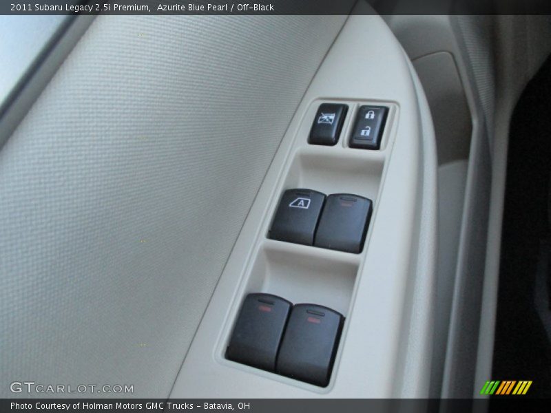 Azurite Blue Pearl / Off-Black 2011 Subaru Legacy 2.5i Premium