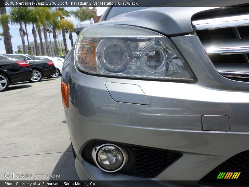 Palladium Silver Metallic / Grey/Black 2008 Mercedes-Benz C 300 Sport