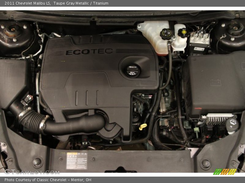 Taupe Gray Metallic / Titanium 2011 Chevrolet Malibu LS