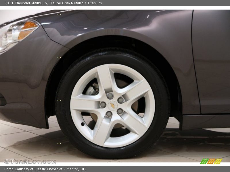 Taupe Gray Metallic / Titanium 2011 Chevrolet Malibu LS