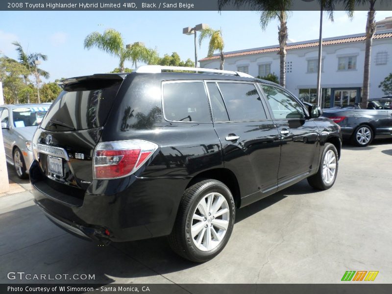 Black / Sand Beige 2008 Toyota Highlander Hybrid Limited 4WD