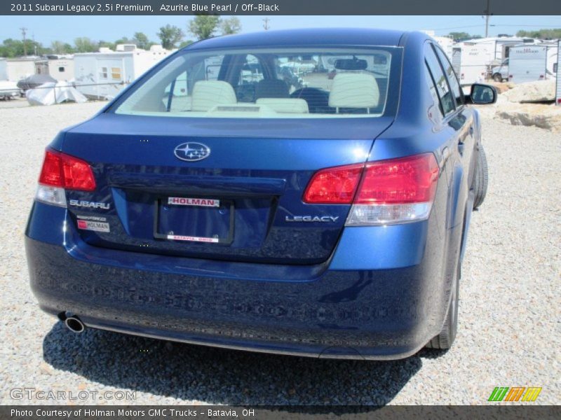 Azurite Blue Pearl / Off-Black 2011 Subaru Legacy 2.5i Premium