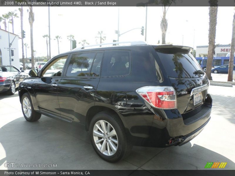 Black / Sand Beige 2008 Toyota Highlander Hybrid Limited 4WD
