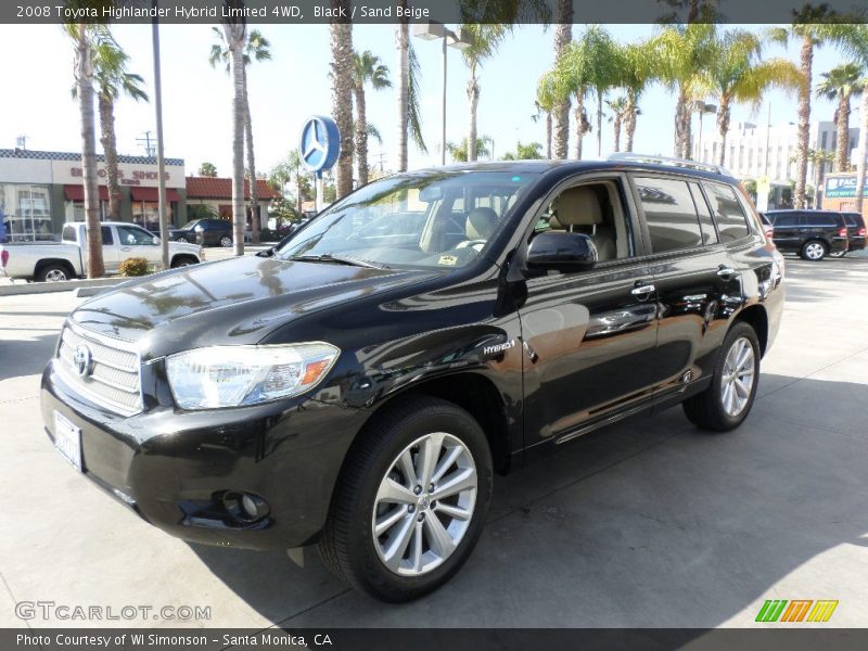 Black / Sand Beige 2008 Toyota Highlander Hybrid Limited 4WD