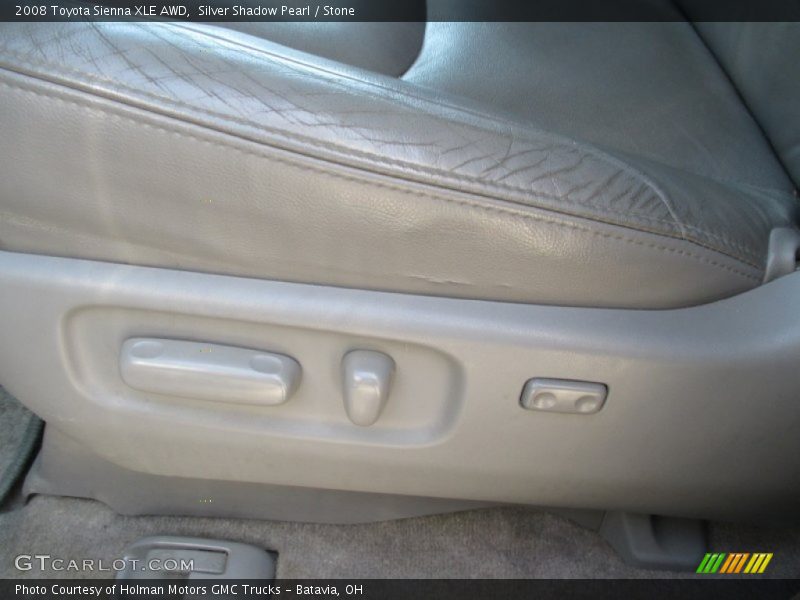 Silver Shadow Pearl / Stone 2008 Toyota Sienna XLE AWD