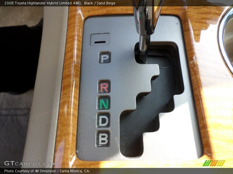 Black / Sand Beige 2008 Toyota Highlander Hybrid Limited 4WD
