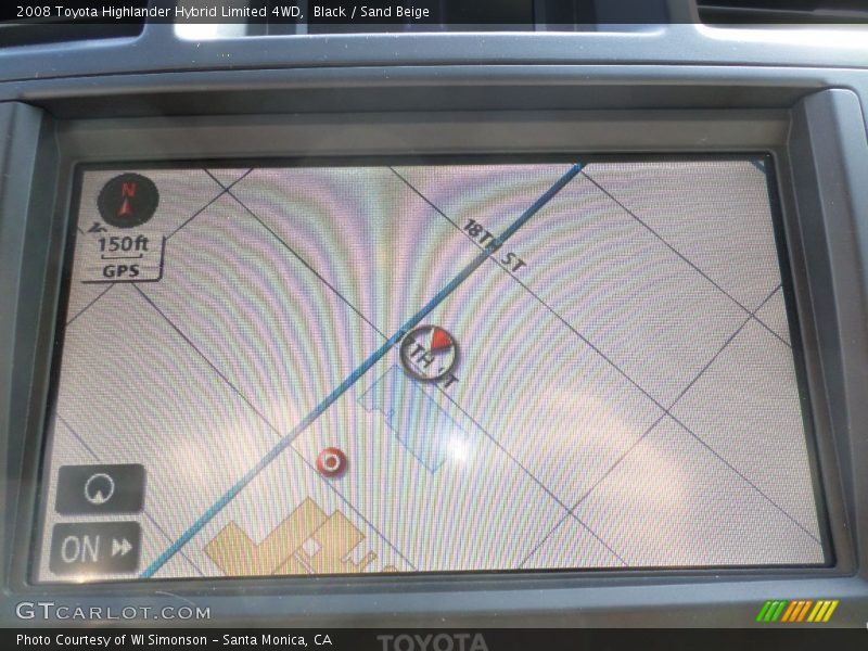 Black / Sand Beige 2008 Toyota Highlander Hybrid Limited 4WD