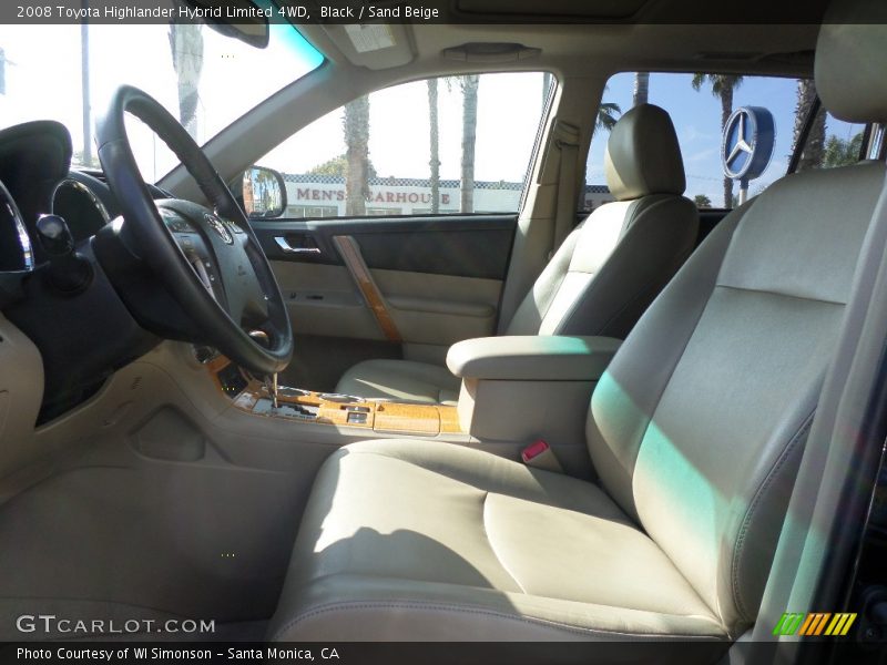 Black / Sand Beige 2008 Toyota Highlander Hybrid Limited 4WD