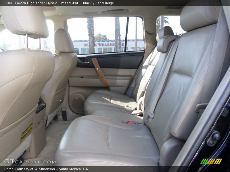 Black / Sand Beige 2008 Toyota Highlander Hybrid Limited 4WD