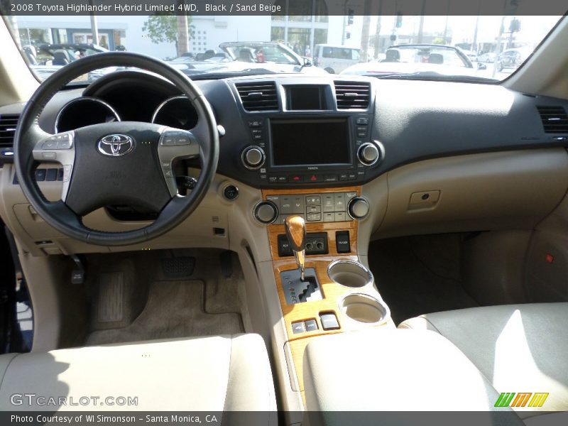 Black / Sand Beige 2008 Toyota Highlander Hybrid Limited 4WD
