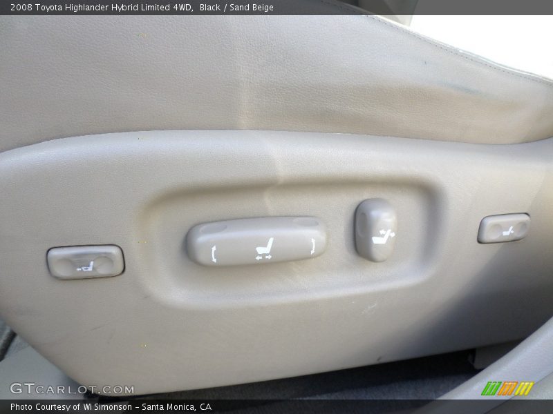 Black / Sand Beige 2008 Toyota Highlander Hybrid Limited 4WD