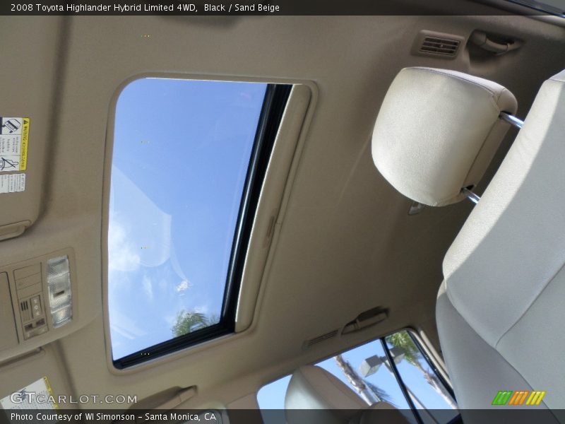 Black / Sand Beige 2008 Toyota Highlander Hybrid Limited 4WD